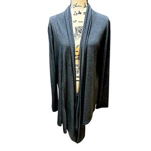 REVOLVE Los Angeles Blue Gray Waterfall Open Front Lighwt Cardigan Sz Small